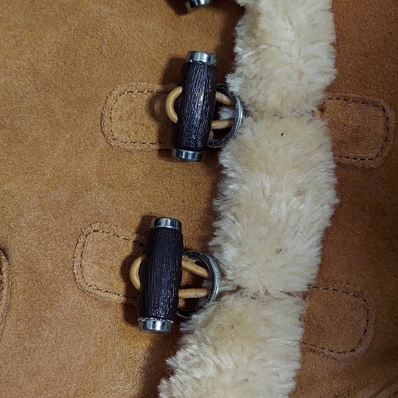 Bass "Grove" Women's Shearling style Suede Boots-8M-Chestnut - Picture 5 of 10